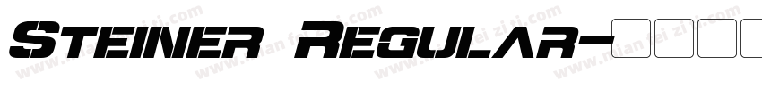 Steiner Regular字体转换